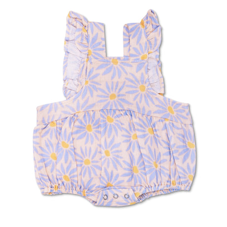 Muslin Flutter Sleeve Romper - Daisy Dreams - HoneyBug 