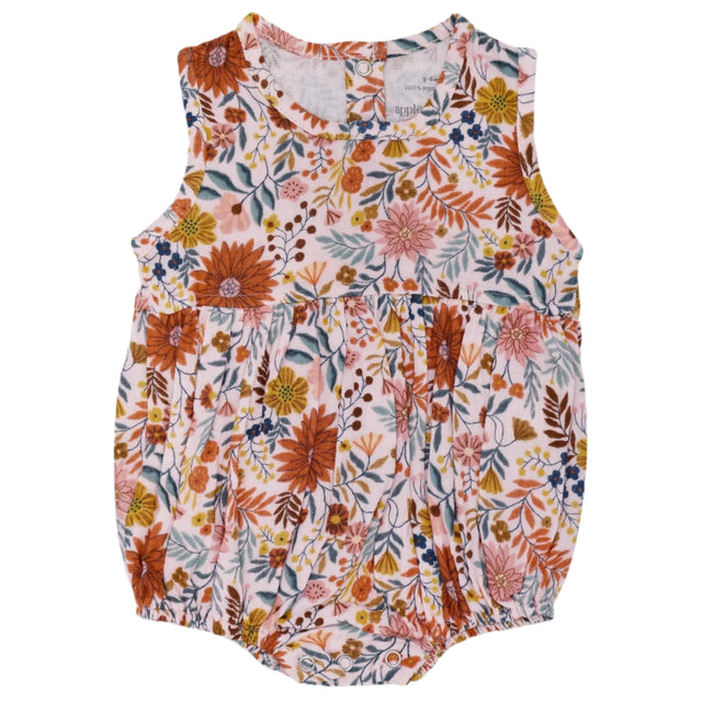 Muslin Bubble Romper – Zinnia Bloom - HoneyBug 