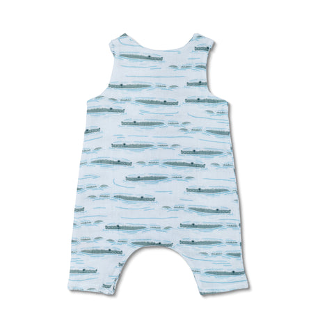 Muslin Jumpsuit - Alligator Isle - HoneyBug 