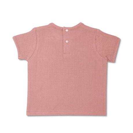 Muslin Short Sleeve Shirt - Terra Cotta - HoneyBug 