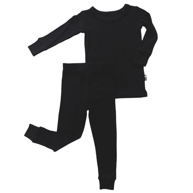 LONG SLEEVE 2 PIECE SETS- Midnight Ribbed - HoneyBug 