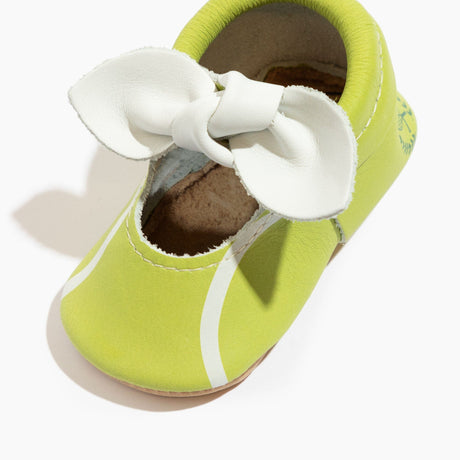 Tennis Match Knotted Bow Baby Shoe