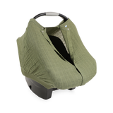 Cotton Muslin Car Seat Canopy - Fern - HoneyBug 