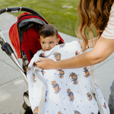 Cotton Muslin Baby Quilt - Bison - HoneyBug 