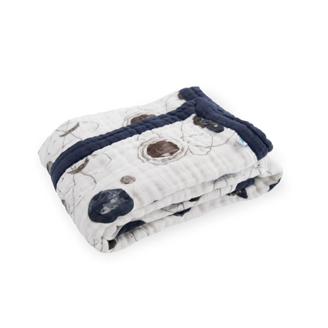 Cotton Muslin Baby Quilt - Planetary - HoneyBug 