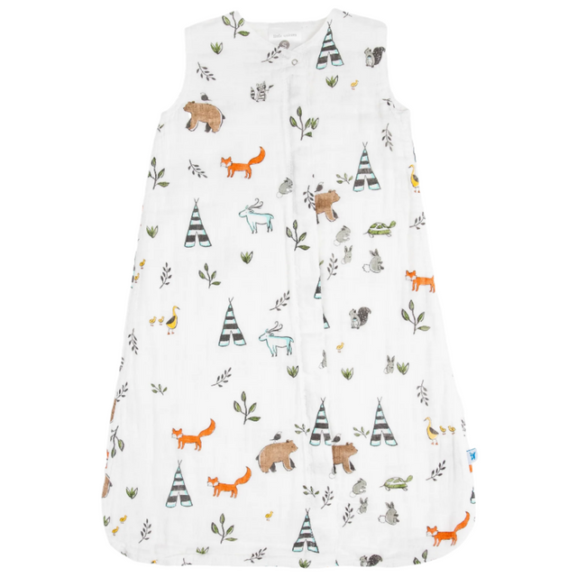 Cotton Muslin Sleep Bag - Forest Friends - HoneyBug 