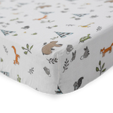 Cotton Muslin Crib Sheet - Forest Friends - HoneyBug 