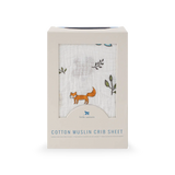 Cotton Muslin Crib Sheet - Forest Friends - HoneyBug 