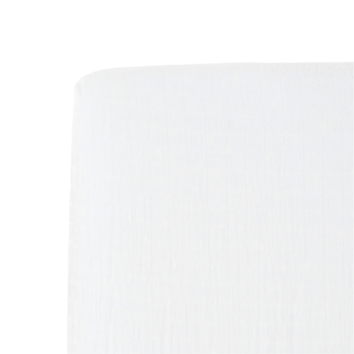 Cotton Muslin Crib Sheet - White - HoneyBug 