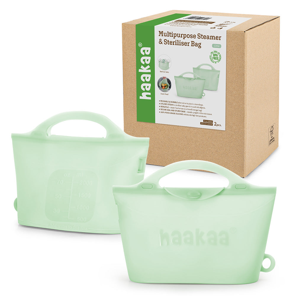 Haakaa Multipurpose Steamer & Steriliser Bag - HoneyBug 