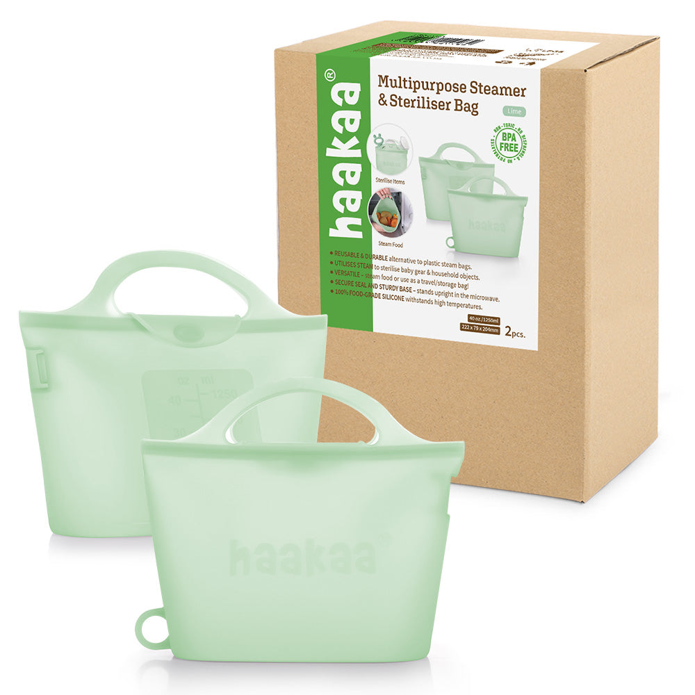 Haakaa Multipurpose Steamer & Steriliser Bag - HoneyBug 