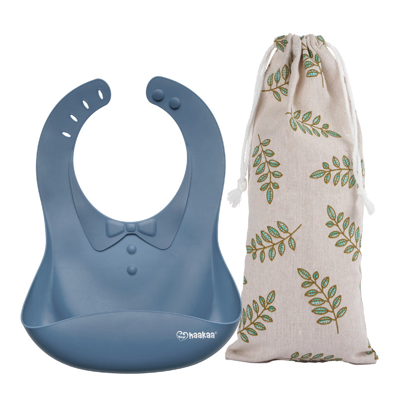Silicone Baby Bib 1 PK - HoneyBug 