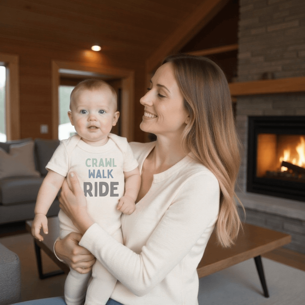graphic bodysuit |crawl walk ride - HoneyBug 