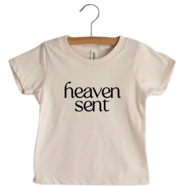 Heaven Sent Organic Baby Tee - HoneyBug 