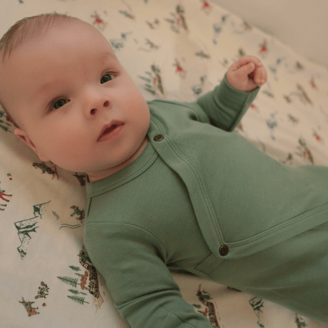 footie | Basil Green - HoneyBug 