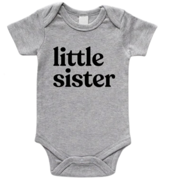 Little Sister Organic Baby Bodysuit - HoneyBug 