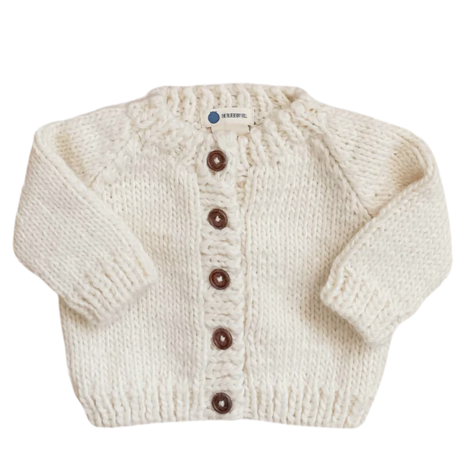 Classic Cardigan - Cream - HoneyBug 