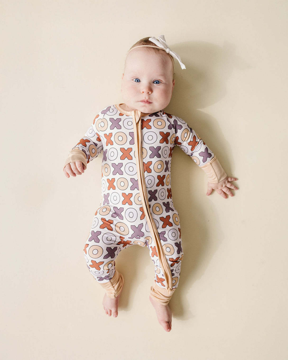 Bamboo Zip Romper | Xoxo - HoneyBug 