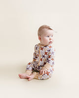 Bamboo Zip Romper | Xoxo - HoneyBug 