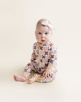 Bamboo Zip Romper | Xoxo - HoneyBug 