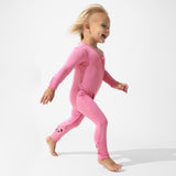 Bubblegum Pink Bamboo Convertible Footie - HoneyBug 