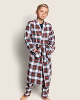 Kid's Brushed Cotton Robe in Balmoral Tartan