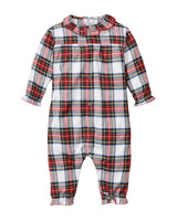 Baby's Twill Madeline Romper in Balmoral Tartan