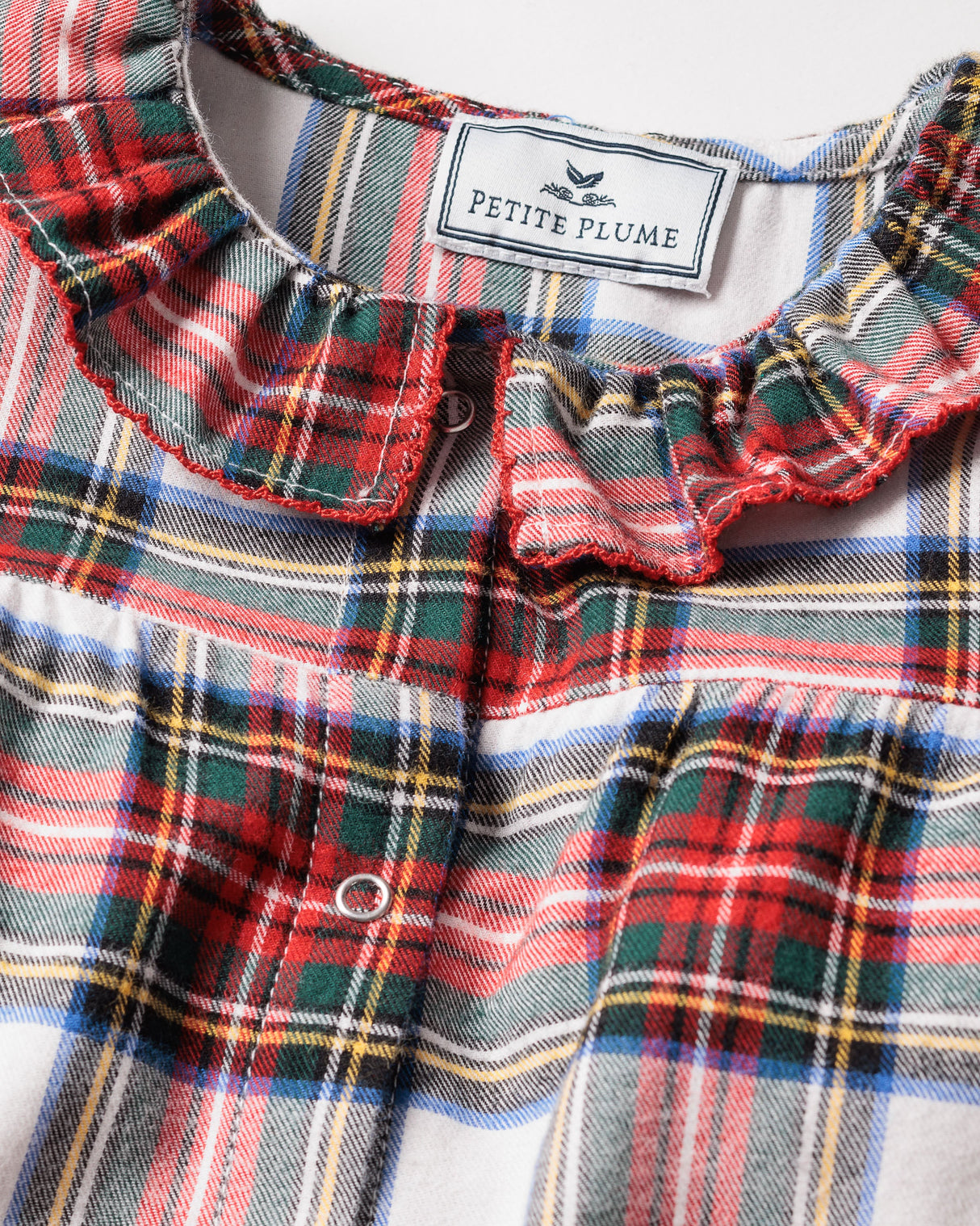 Baby's Twill Madeline Romper in Balmoral Tartan