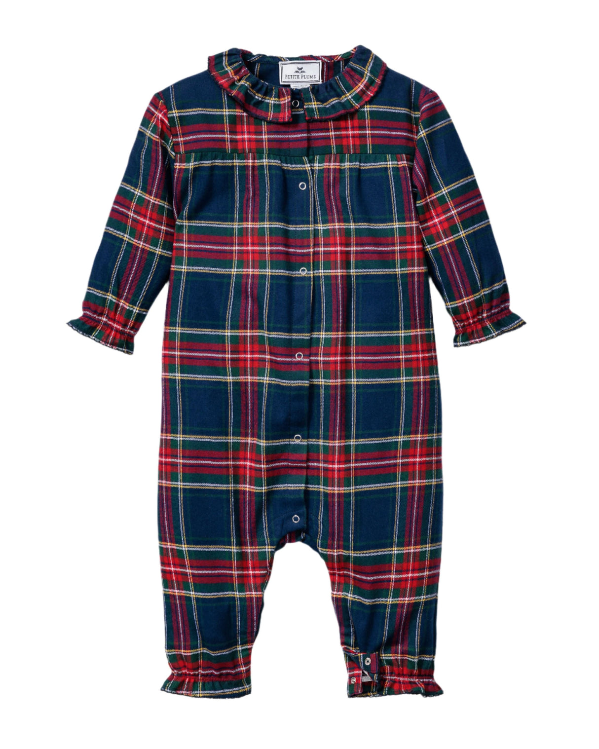 Baby's Twill Madeline Romper in Windsor Tartan