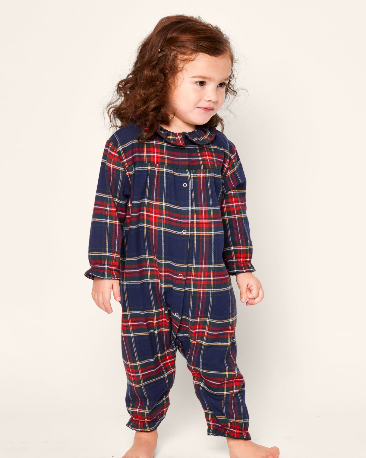 Baby's Twill Madeline Romper in Windsor Tartan