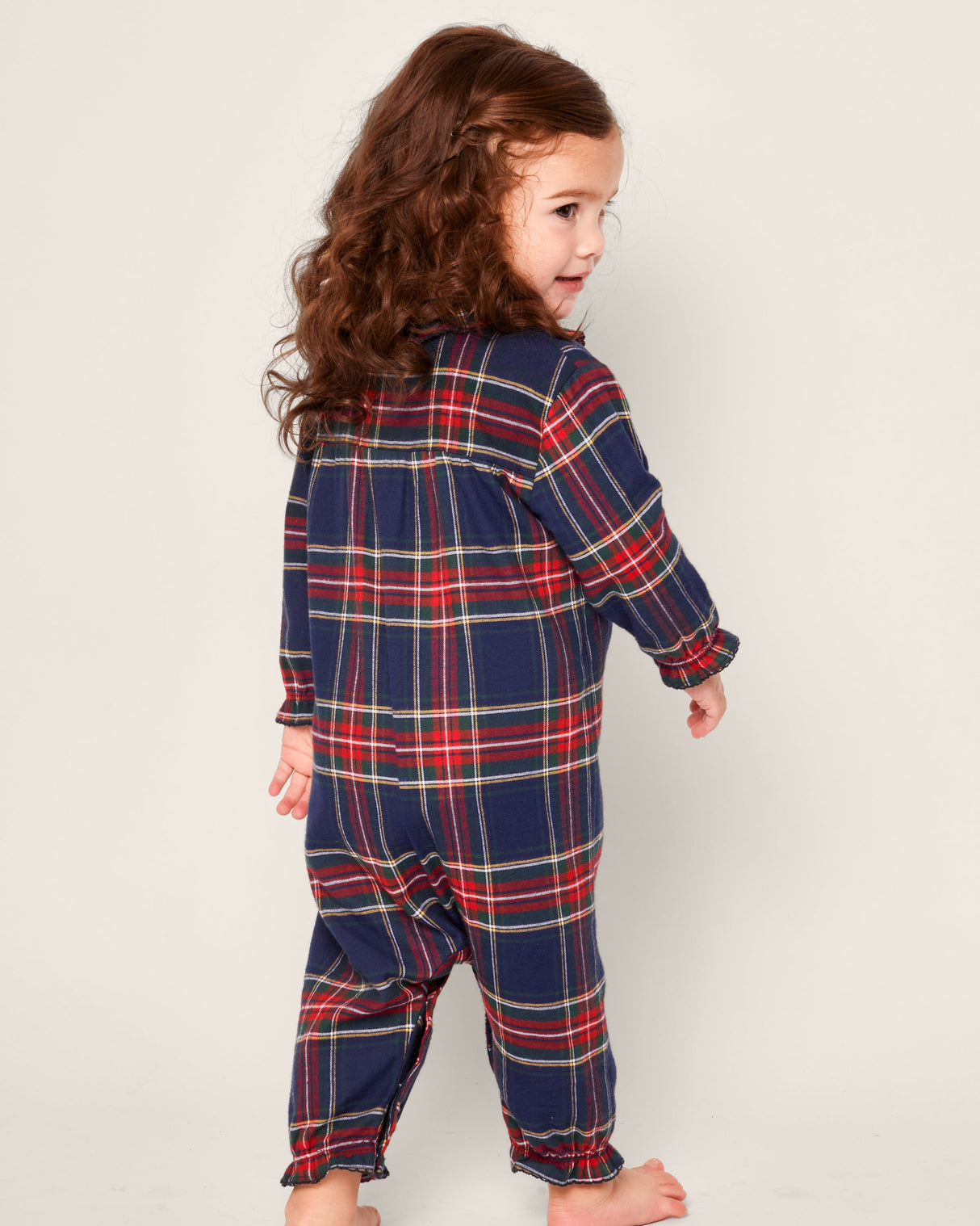 Baby's Twill Madeline Romper in Windsor Tartan