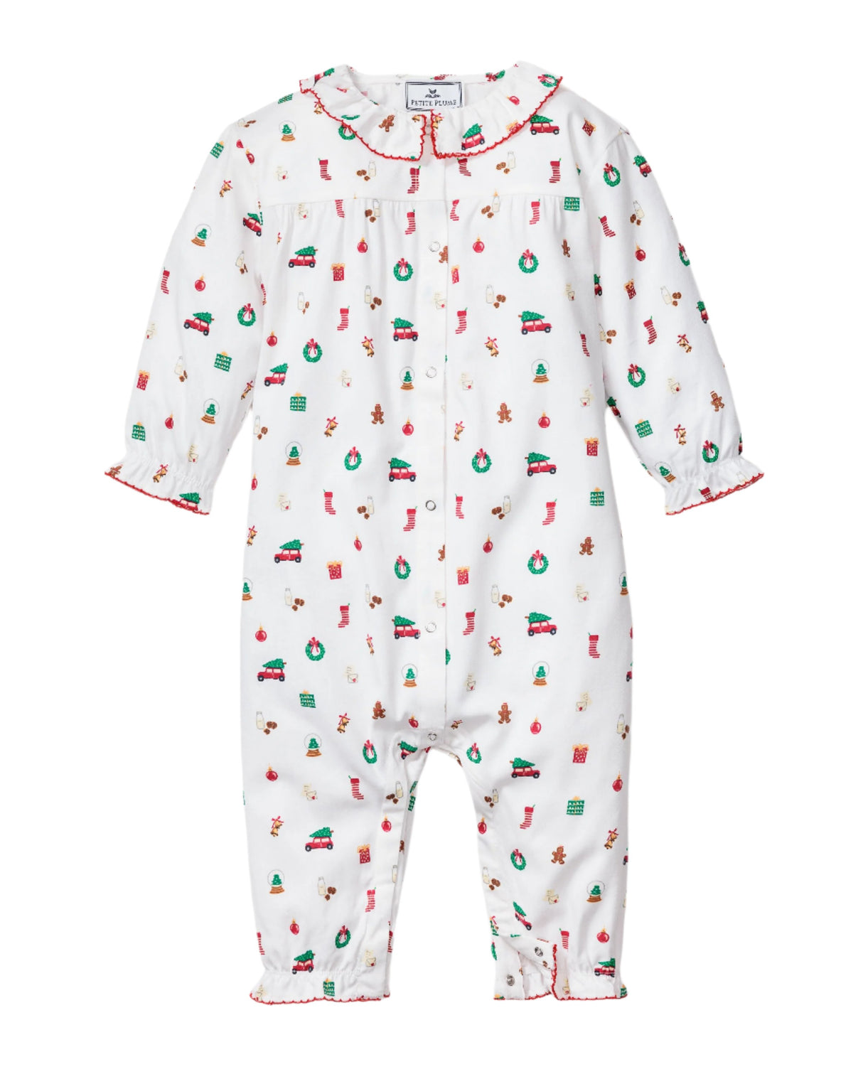 Baby's Twill Madeline Romper in Winter Nostalgia