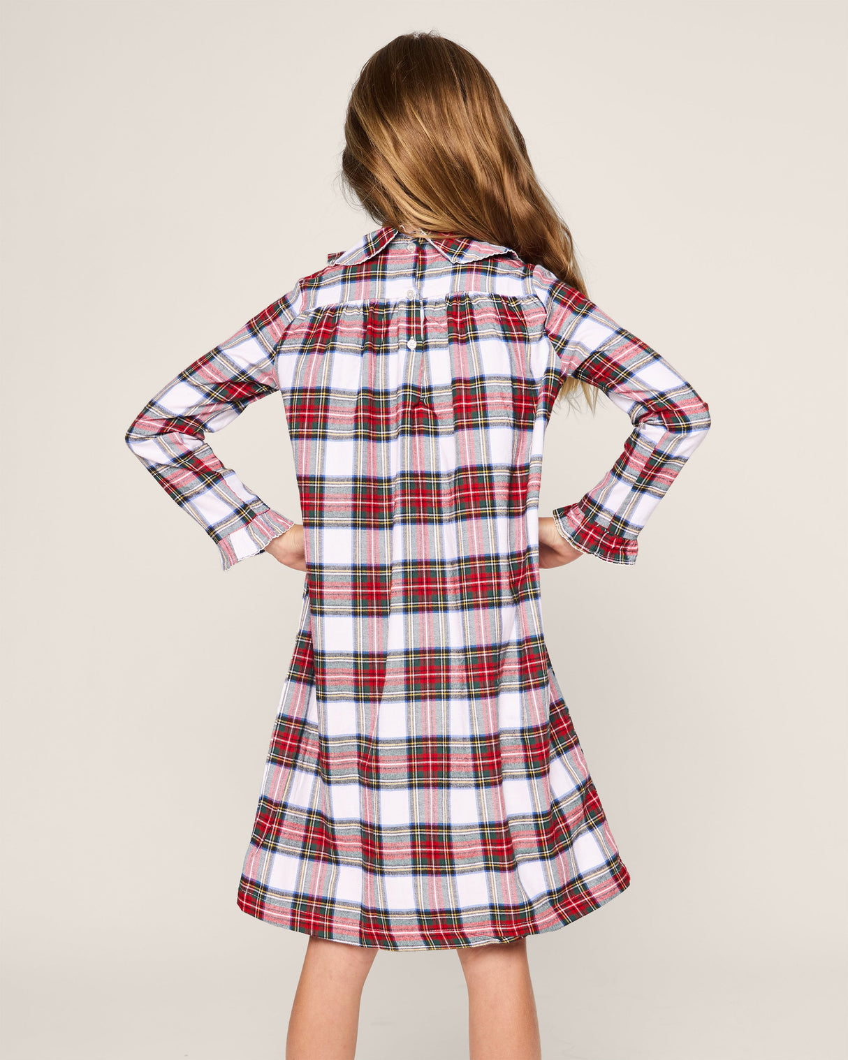 Girl's Brushed Cotton Eloise Nightgown in Balmoral Tartan