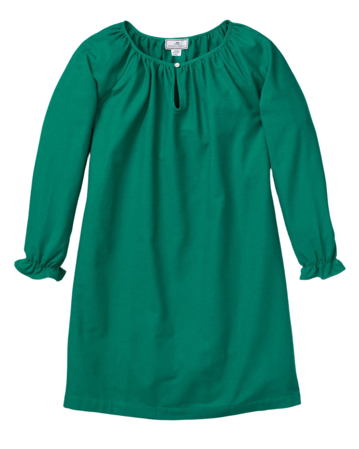 Girl's Flannel Delphine Nightgown in Green