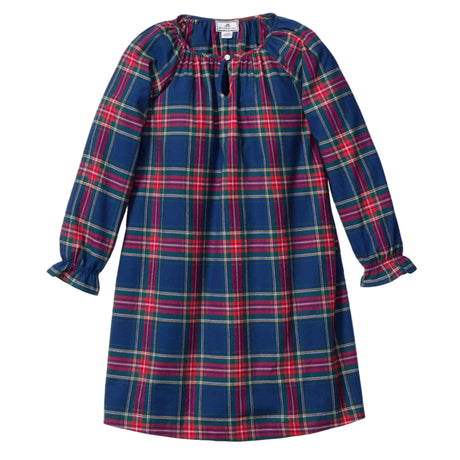 Girl's Brushed Twill Delphine Nightgown in Windsor Tartan - HoneyBug 