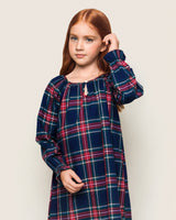 Girl's Brushed Cotton Delphine Nightgown in Windsor Tartan