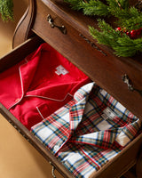 Kid's Brushed Cotton Pajama Set in Balmoral Tartan