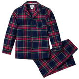 Kid's Brushed Cotton Pajama Set in Windsor Tartan