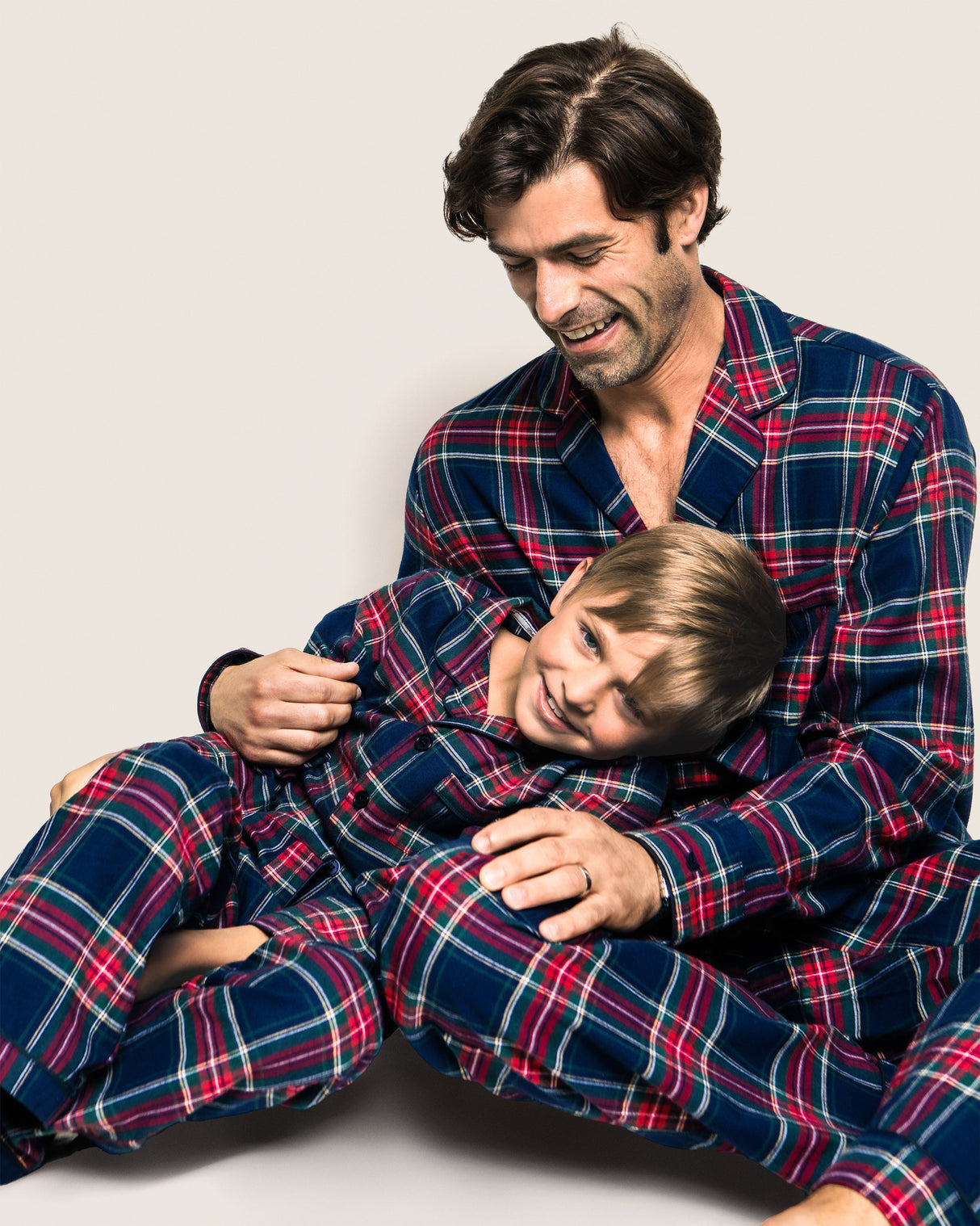 Kid's Brushed Cotton Pajama Set in Windsor Tartan