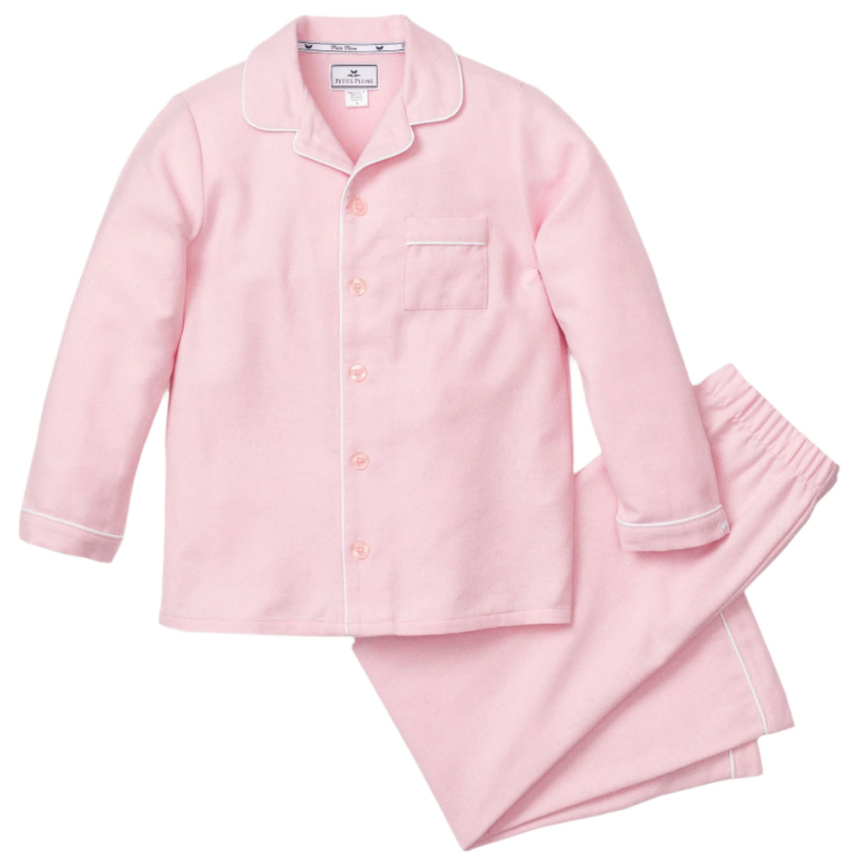 Kid's Flannel Pajama Set in Pink