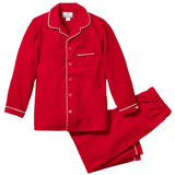 Kid's Flannel Pajama Set in Red