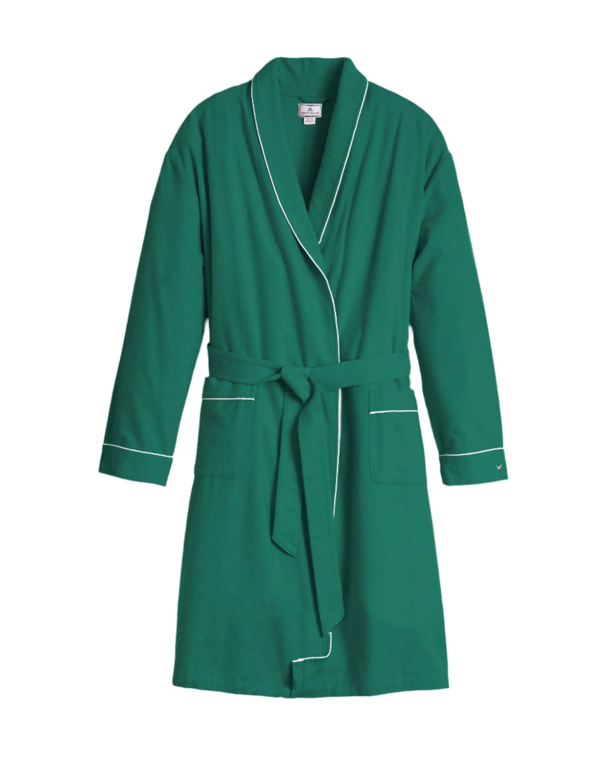 Women's Flannel Robe in Forest Green