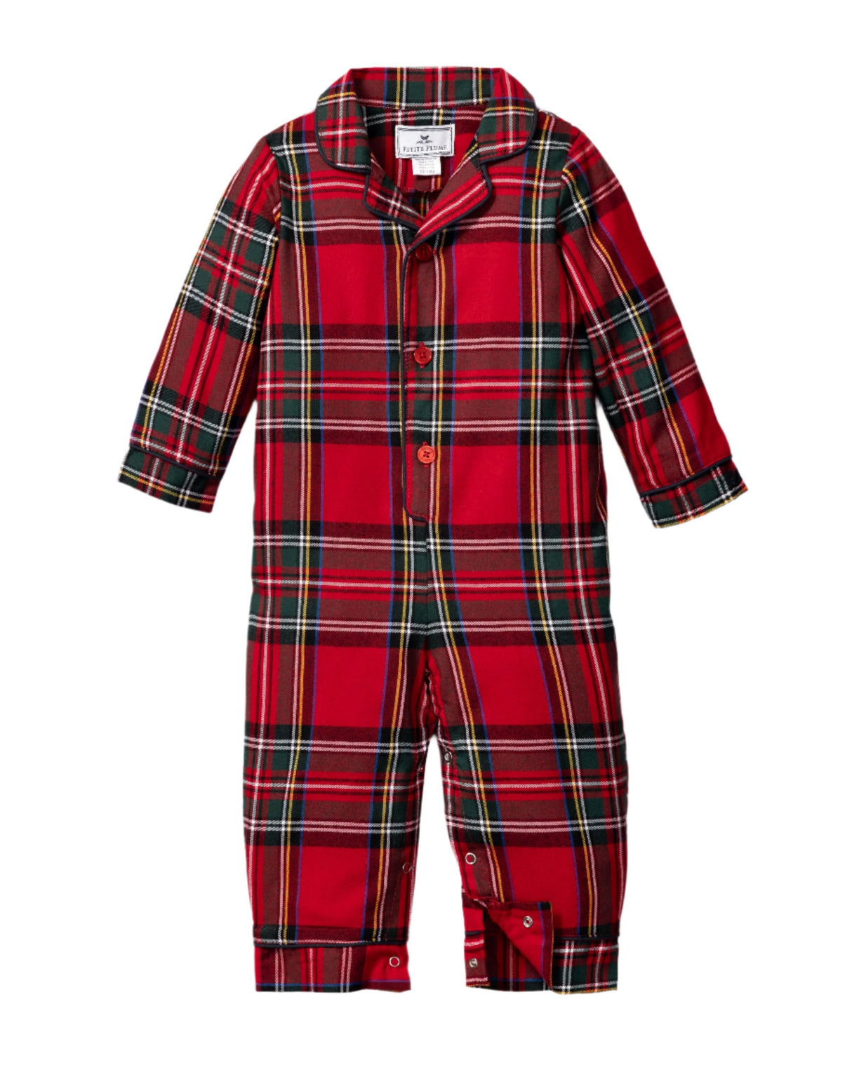 Baby's Brushed Cotton Classic Romper in Imperial Tartan