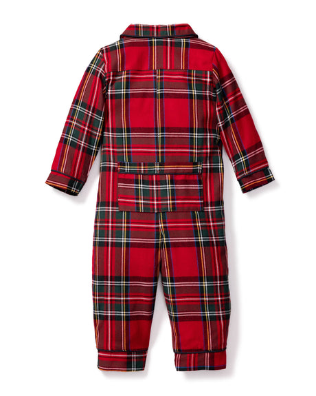 Baby's Brushed Cotton Classic Romper in Imperial Tartan