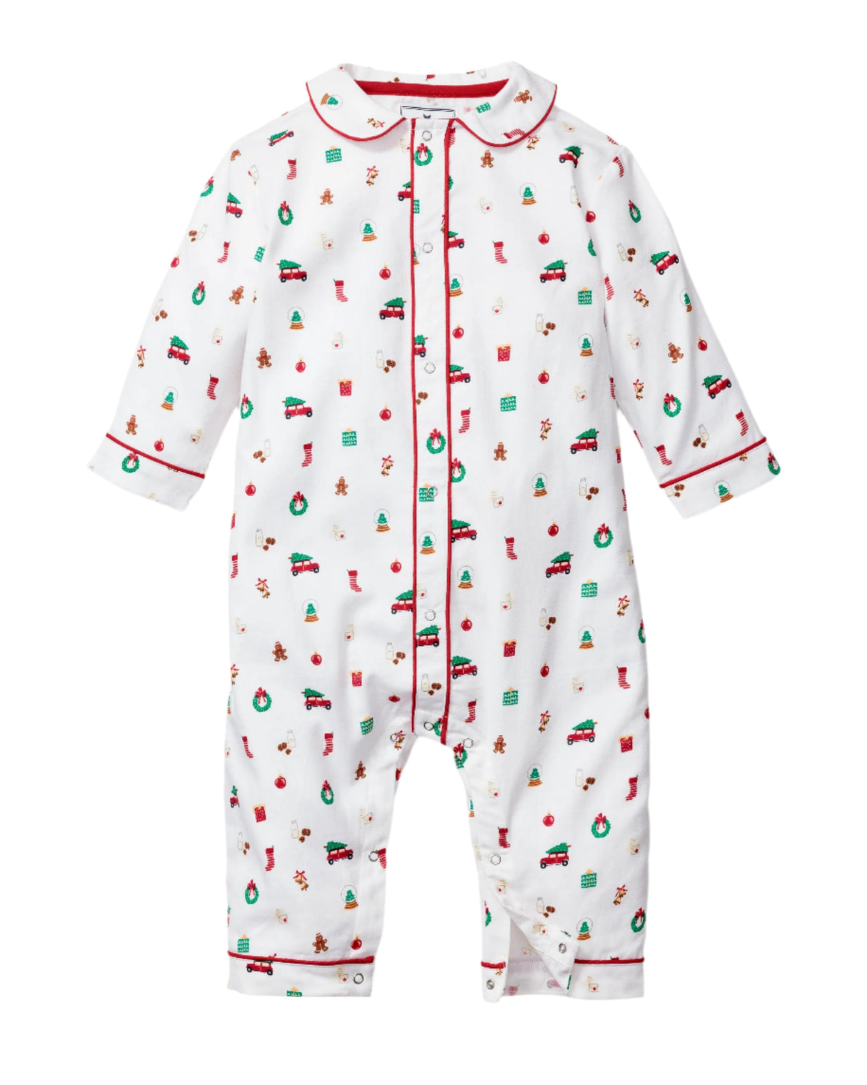 Baby's Twill Cambridge Romper in Winter Nostalgia