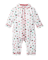 Baby's Twill Cambridge Romper in Winter Nostalgia