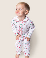 Baby's Twill Cambridge Romper in Winter Nostalgia