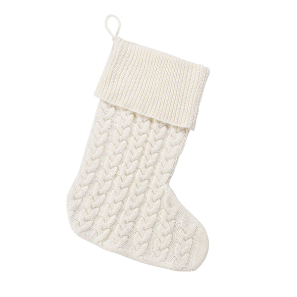 Creme Knit Stocking - HoneyBug 