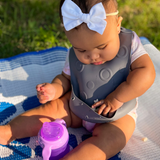 Stop-Drop Travel Bib+ Tethers - HoneyBug 