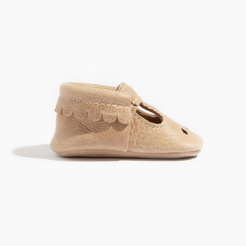 Weathered Brown Mary Jane Baby Shoe - HoneyBug 